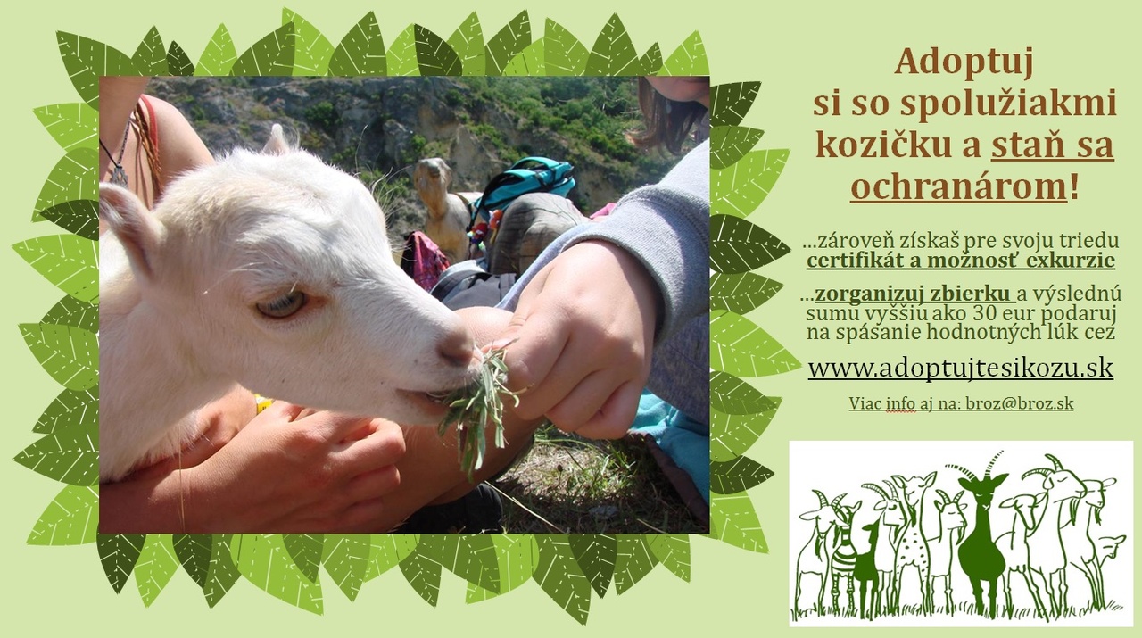 Staň sa aj ty ochranárom - adoptuj si so spolužiakmi kozičku:)
